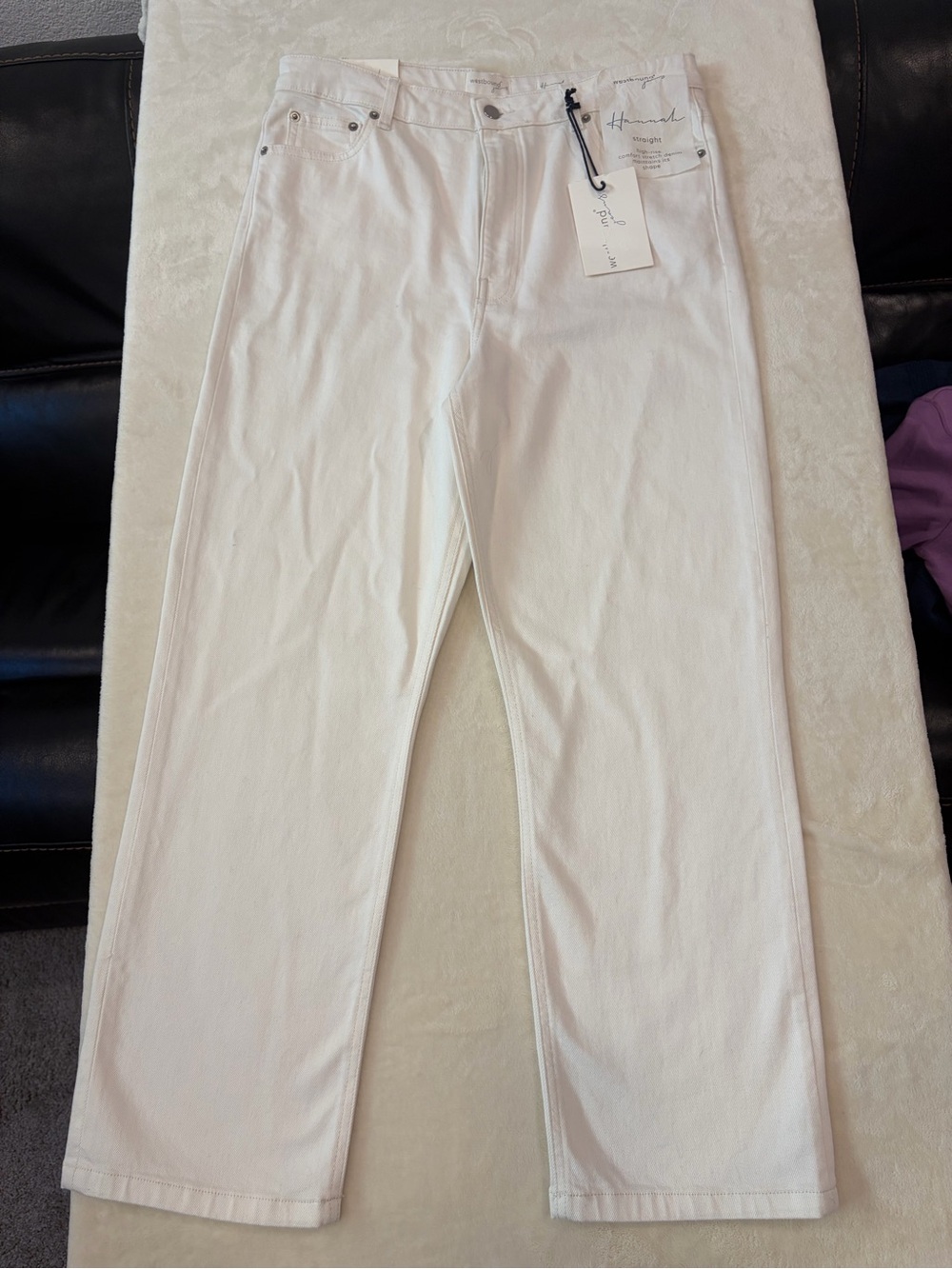 Westbound White Boot Cut Jeans